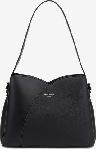 Borsa a spalla 'Borsa a Spalla David Jones Design Curvilineo Ecopelle' di David Jones in nero: frontale