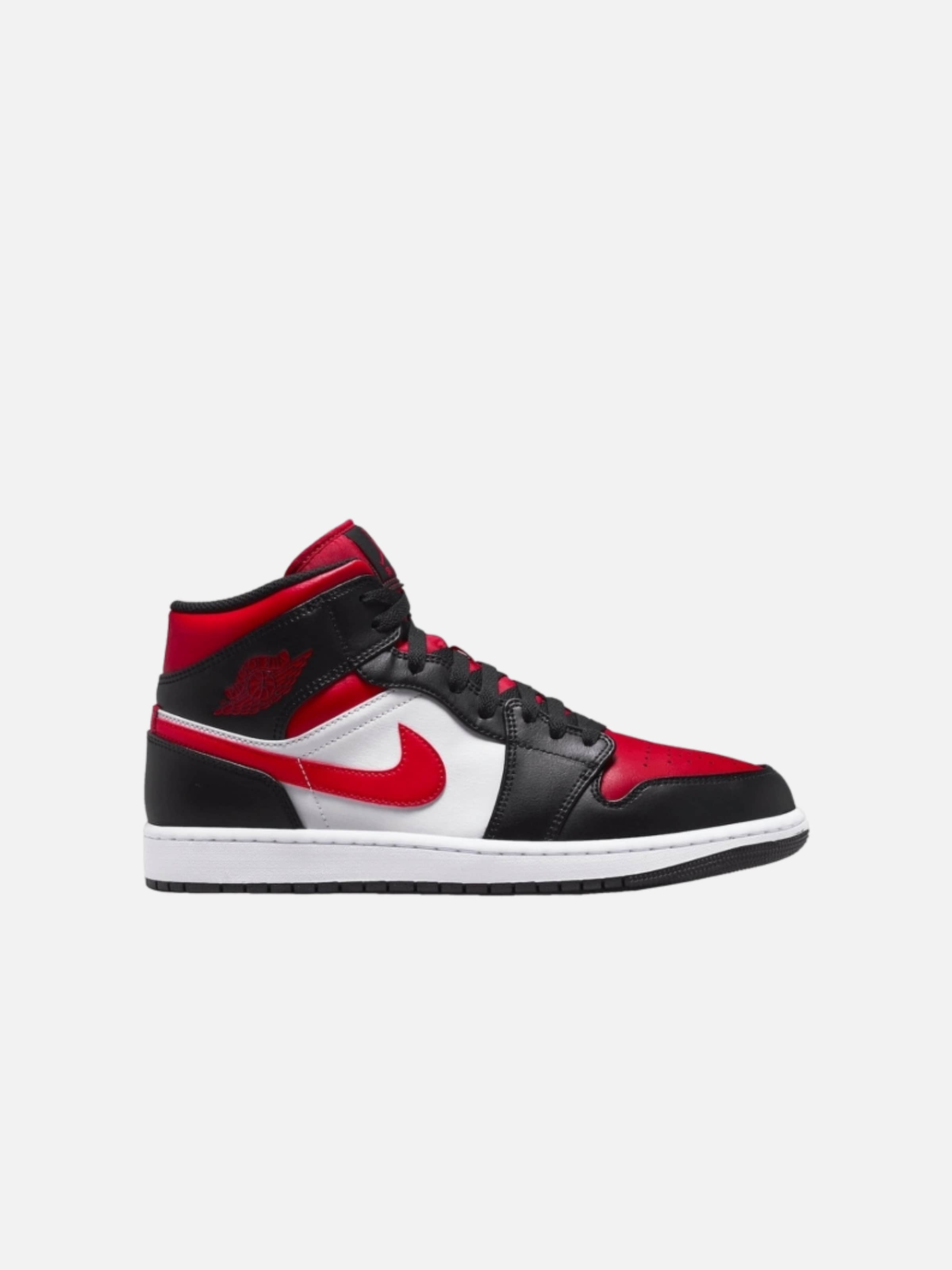 Sneaker alta 'Alternate Bred Toe' di Jordan in rosso: frontale