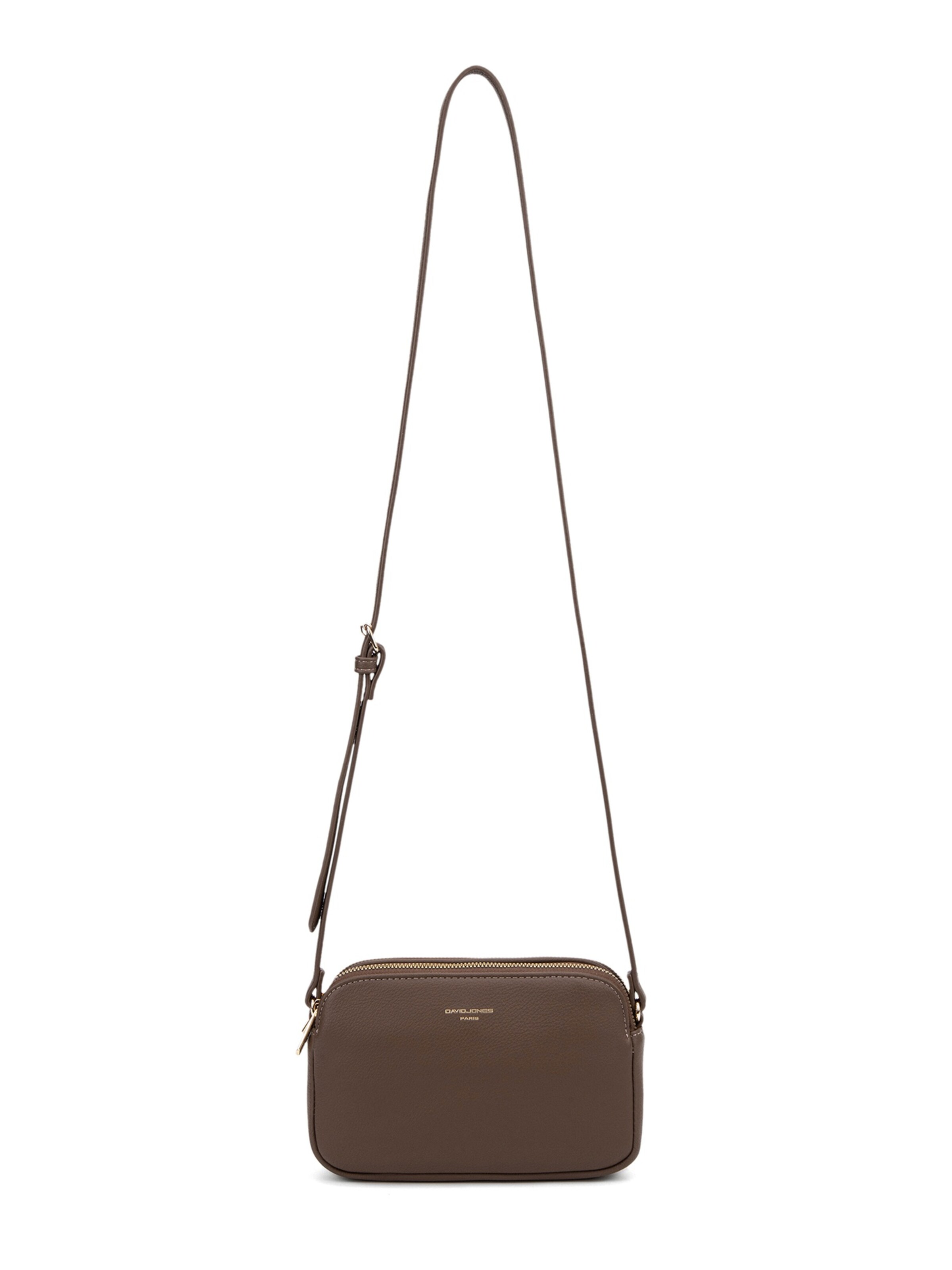 David Jones Schoudertas in Bruin: voorkant