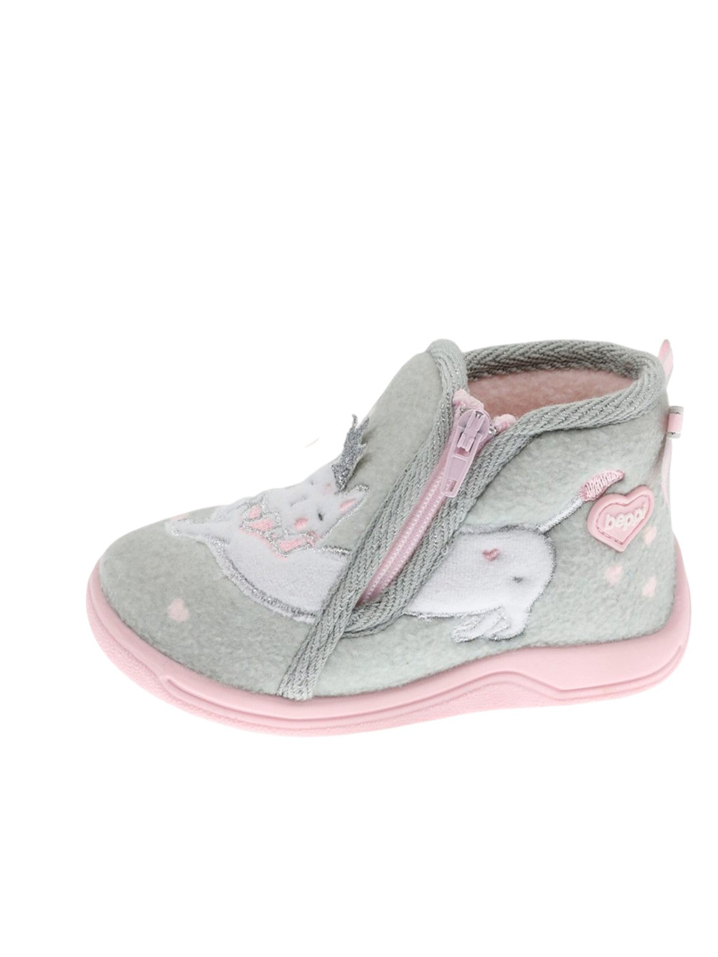 Beppi - Zapatillas de casa en gris: frente