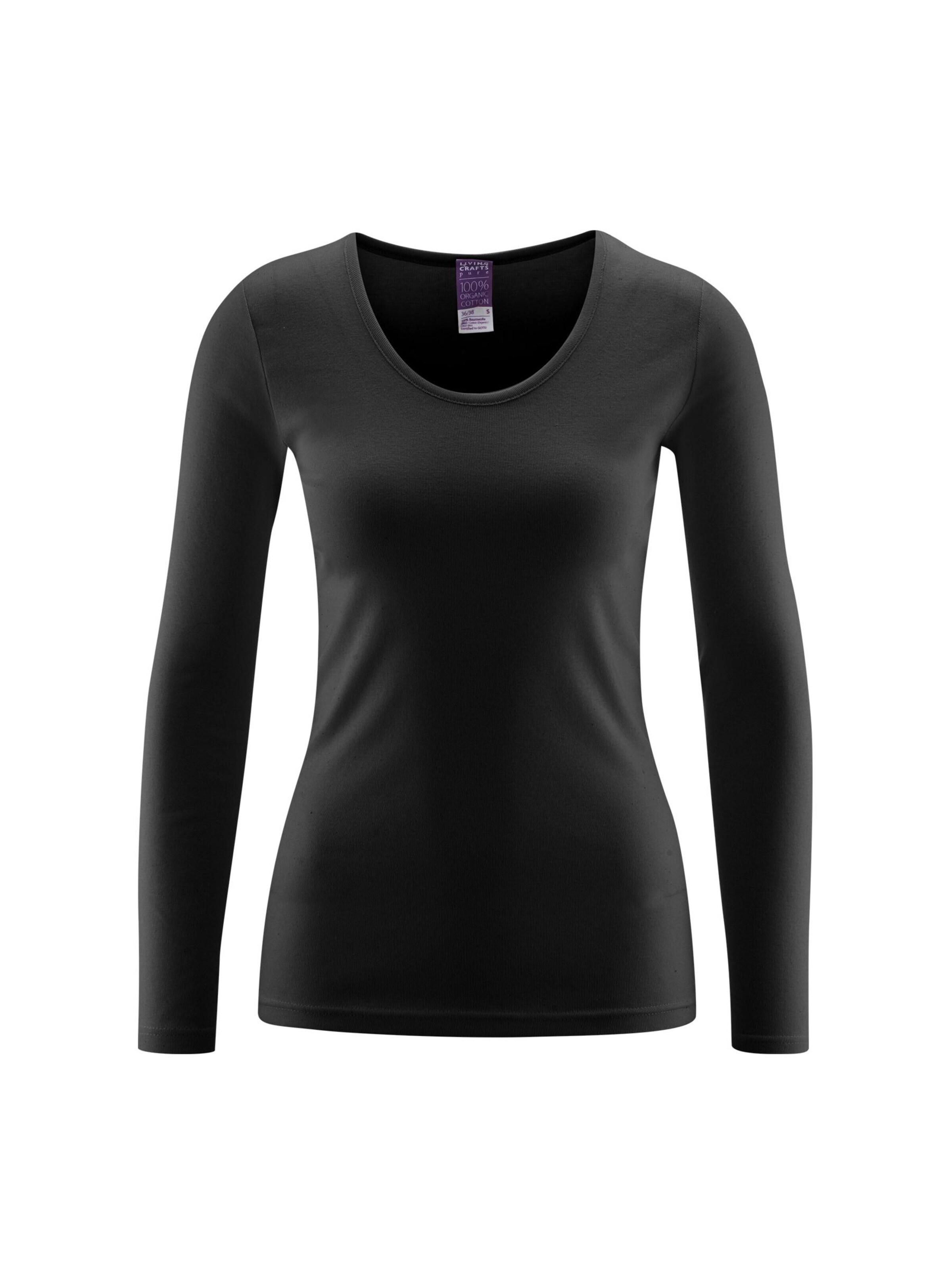 Living Crafts Undershirt 'JOHANNA' in Black: front