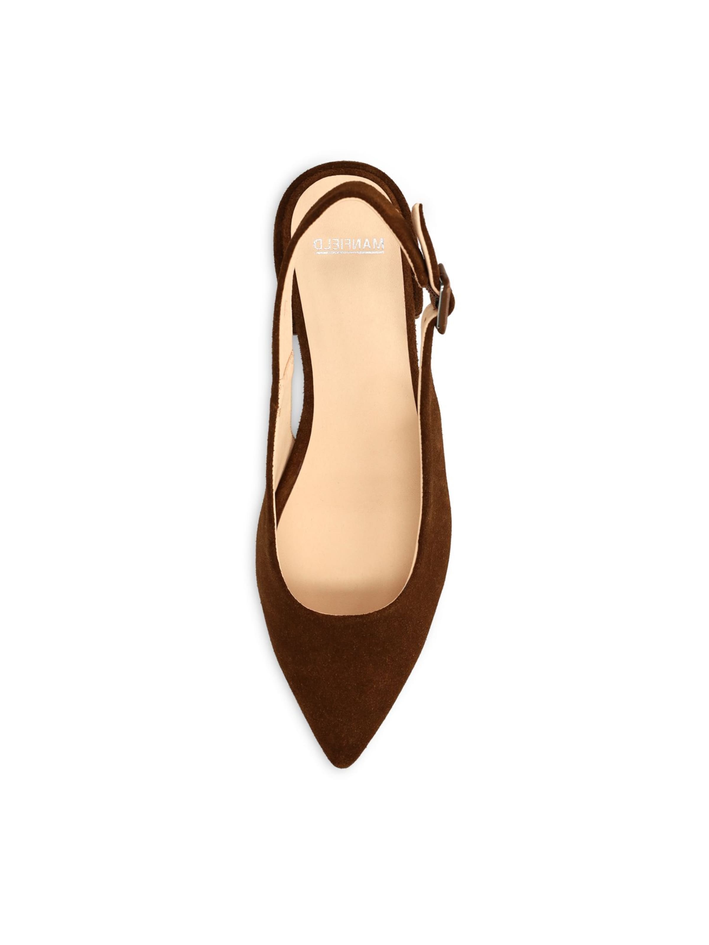 Escarpins à bride arrière MANFIELD en marron