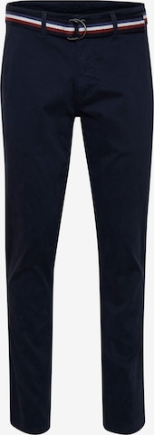FQ1924 - Calças chino 'Ryan' em azul: frente