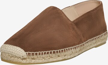 Henry Stevens Espadrilles ' Taylor ' in Bruin: voorkant