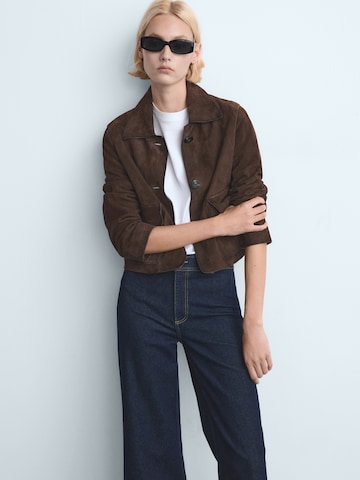 MANGO Široke hlačnice Kavbojke 'CATHERIN' | modra barva