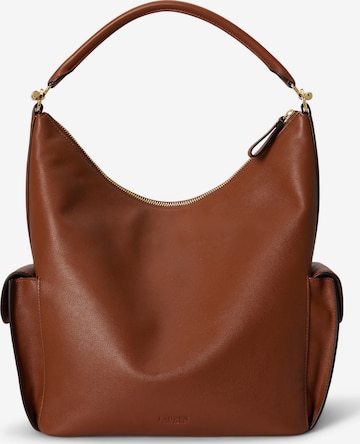 Lauren Ralph Lauren - Mala de ombro 'BLAIKE' em castanho: frente