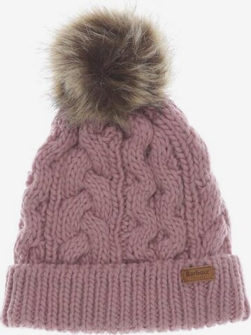 Barbour Hat & Cap in One size in Pink: front