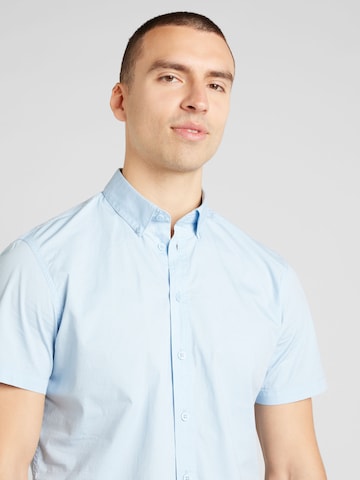 BLEND Slim fit Button Up Shirt in Blue