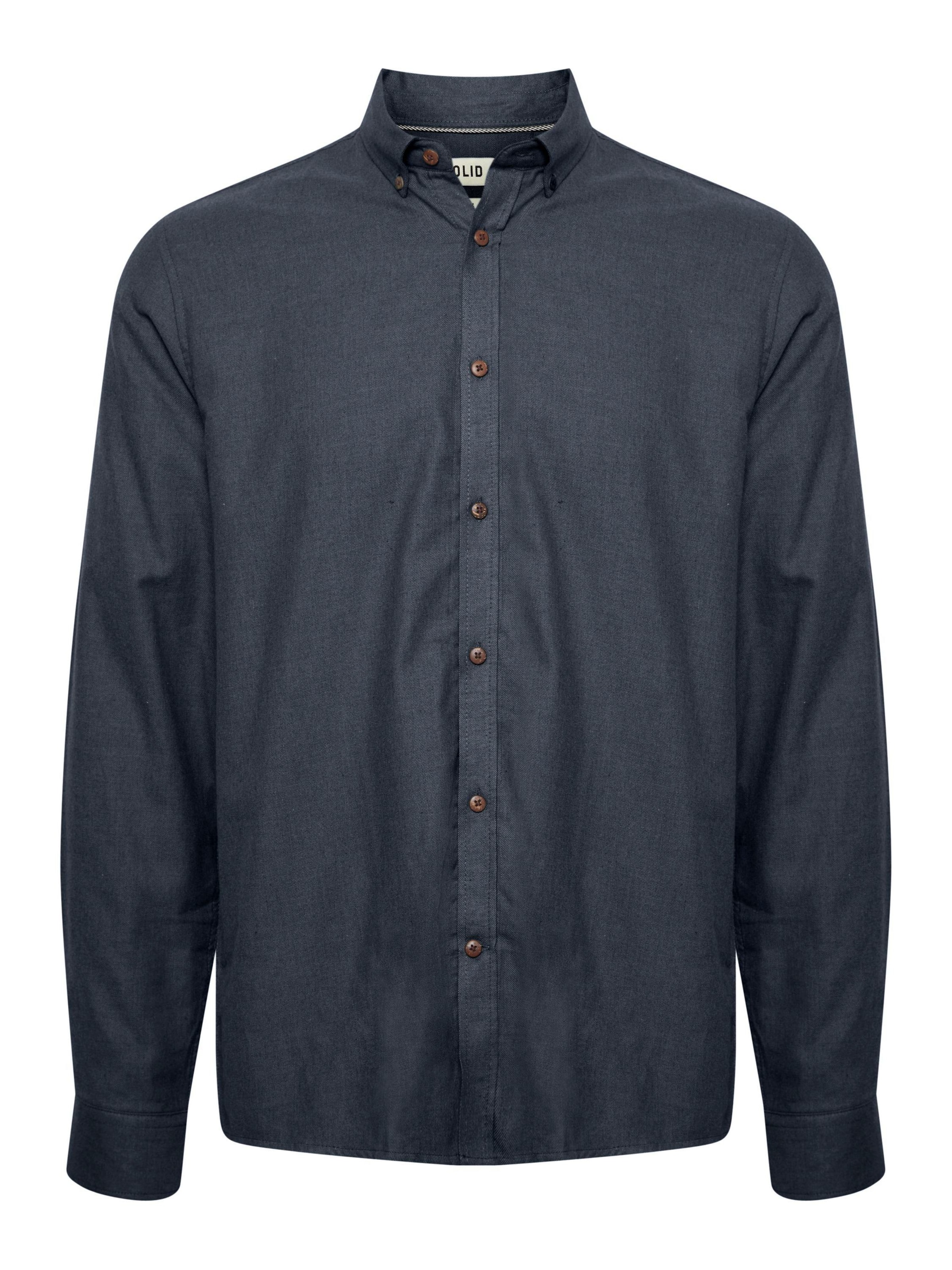 !Solid Button Up Shirt 'Pete' in Blue: front