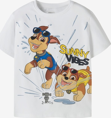 balts NAME IT T-Krekls 'NMMMACAS PAW': no priekšpuses