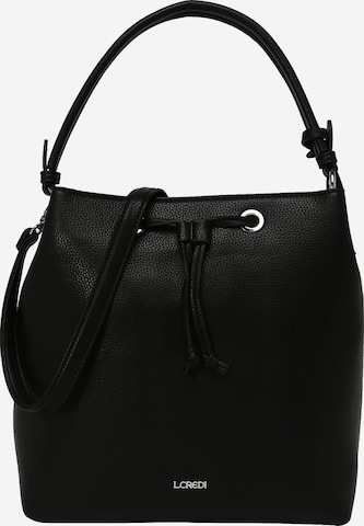 L.CREDI Чанта тип „торба“ 'Ebony' в черно: отпред
