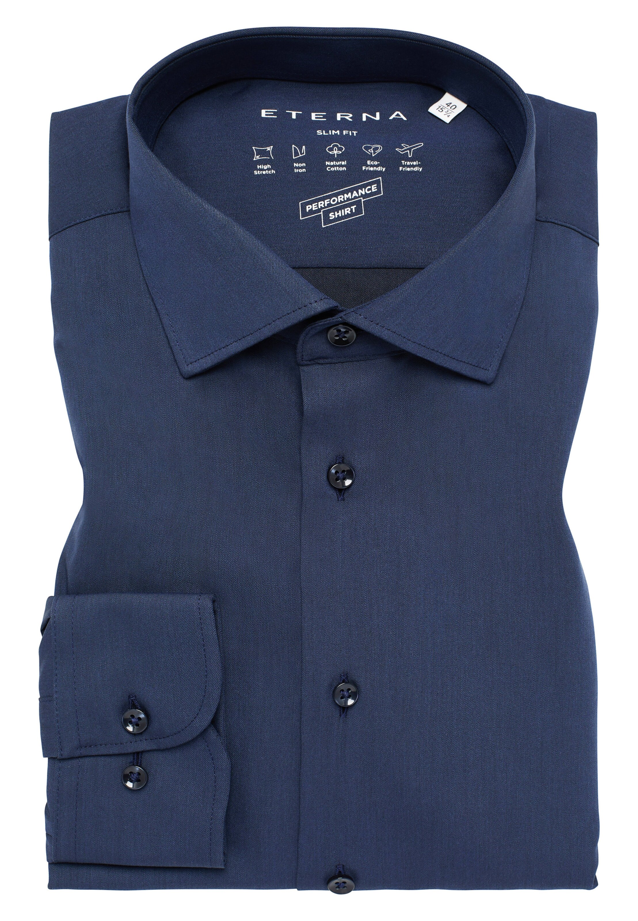 ETERNA Slim fit Business Shirt in Blue