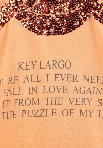 T-shirt 'Bone' Key Largo en orange