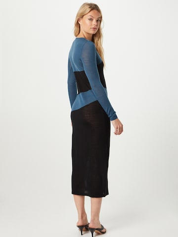 Calvin Klein Pletena obleka | modra barva
