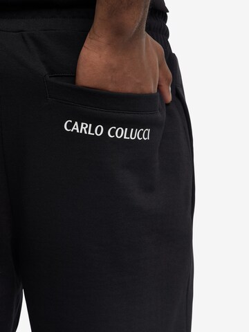 Carlo Colucci Regular Hose in Schwarz