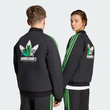 Veste mi-saison 'x Minecraft' ADIDAS ORIGINALS en noir : devant