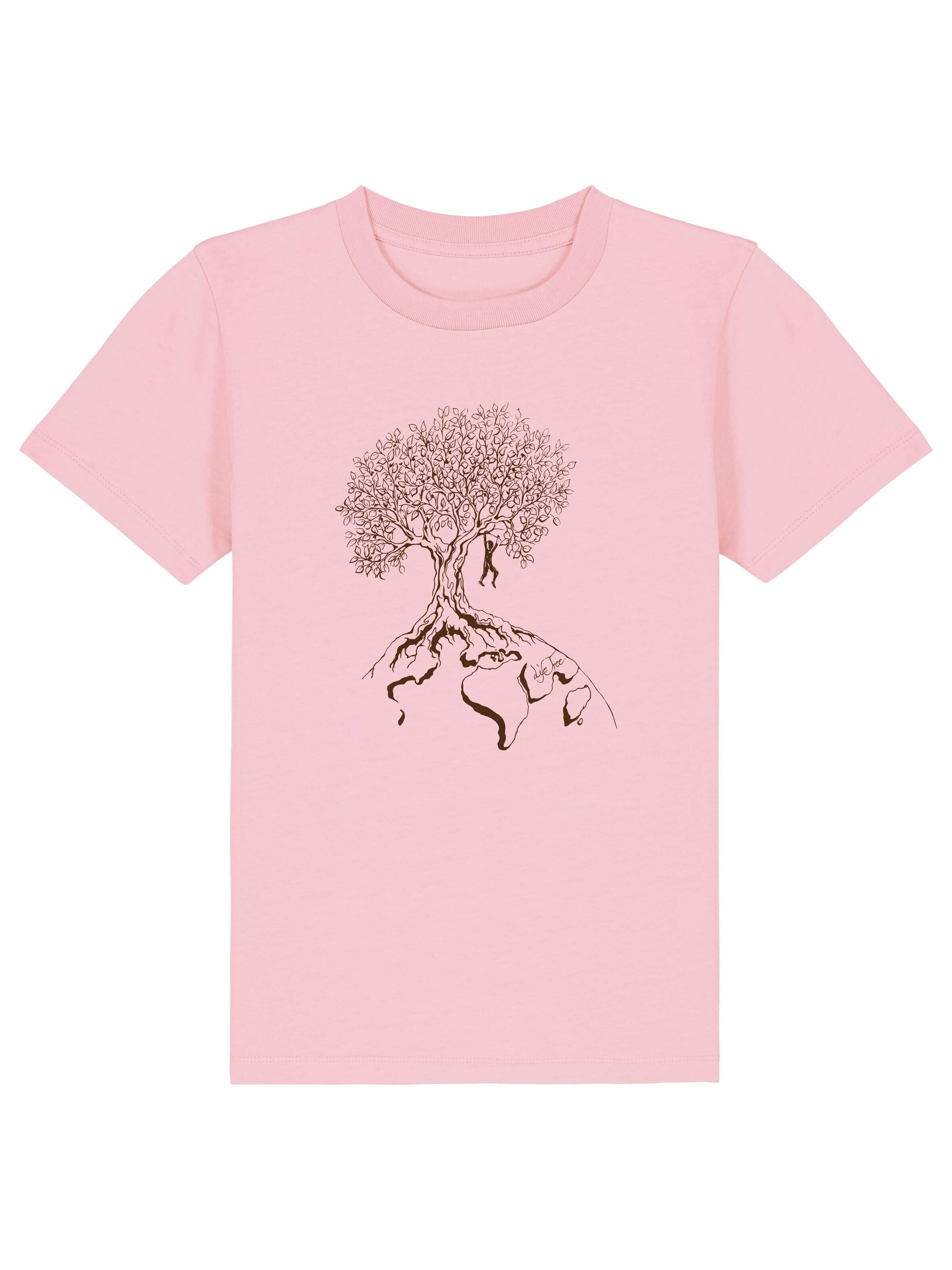 Life-Tree Tričko 'Kids Unisex Hanging On' – pink: přední strana