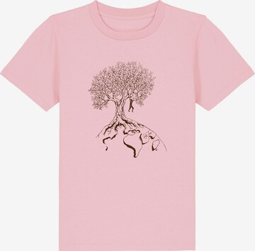 T-Shirt 'Kids Unisex Hanging On' Life-Tree en rose : devant