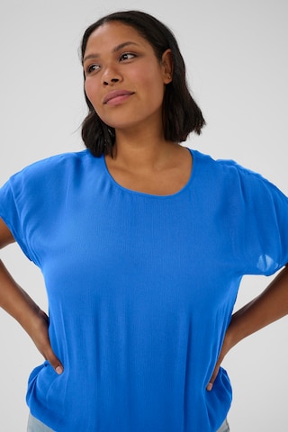 Camicia da donna 'KCAmi' di KAFFE CURVE in blu