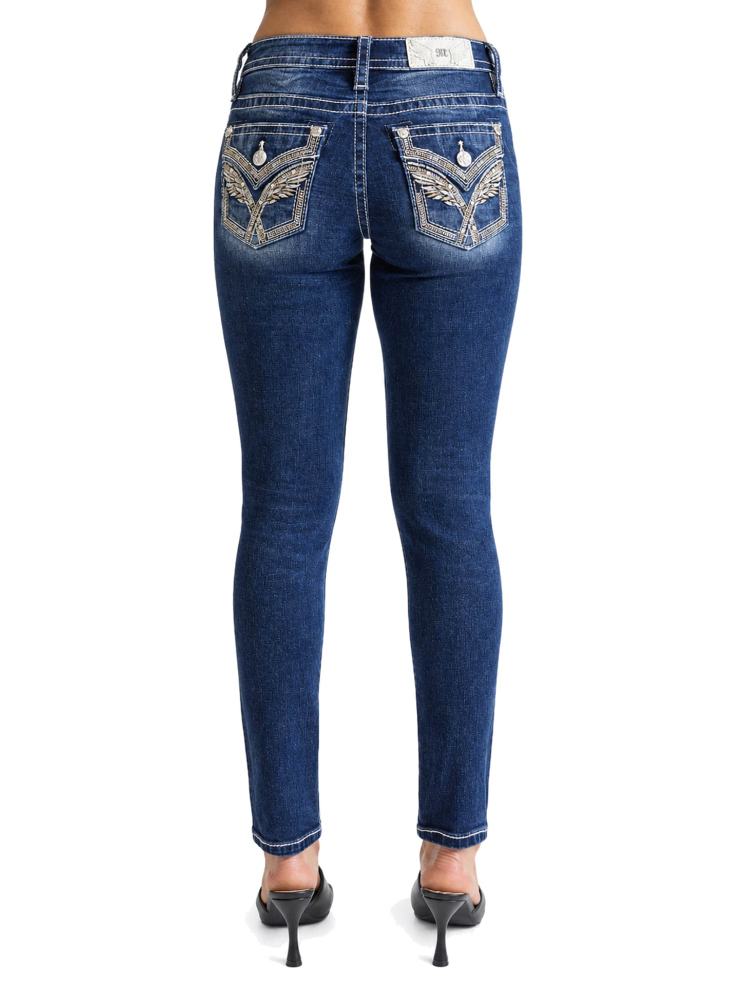 Miss Me - Skinny Vaquero 'D1104 Mid-Rise Skinny' en azul