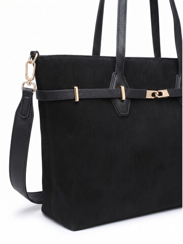 Borsa a mano 'Borsa a Mano Donna Ecopelle - Modello KSD52134 con Tracolla Staccabile' di Kassandra in nero