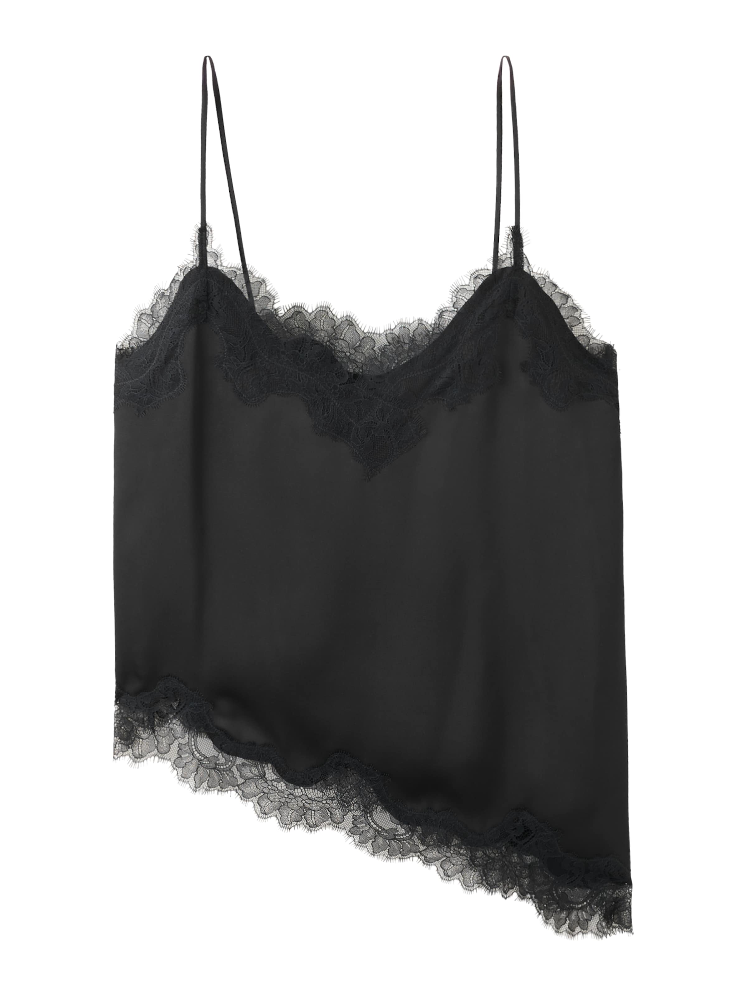 MANGO Top 'TITY' in Zwart: voorkant