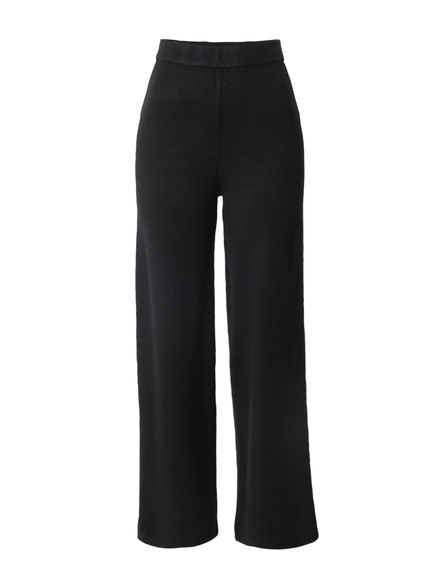 Peppercorn Wide leg Broek 'Rosalia' in Zwart: voorkant