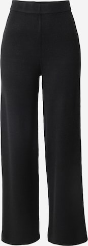 Wide leg Pantaloni 'Rosalia' de la Peppercorn pe negru: față