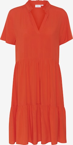 SAINT TROPEZ - Vestido 'Eda' en naranja: frente