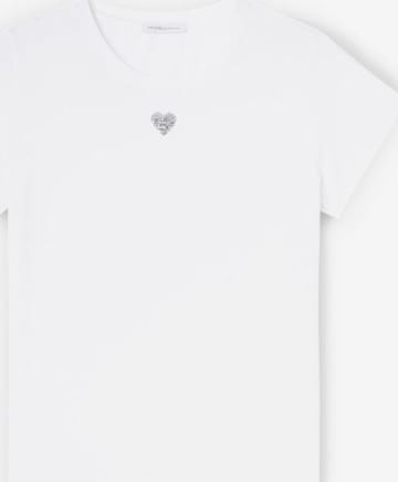 T-shirt MOTIVI en blanc : devant
