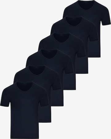 Ragman Undershirt 'Basic' in Blue: front