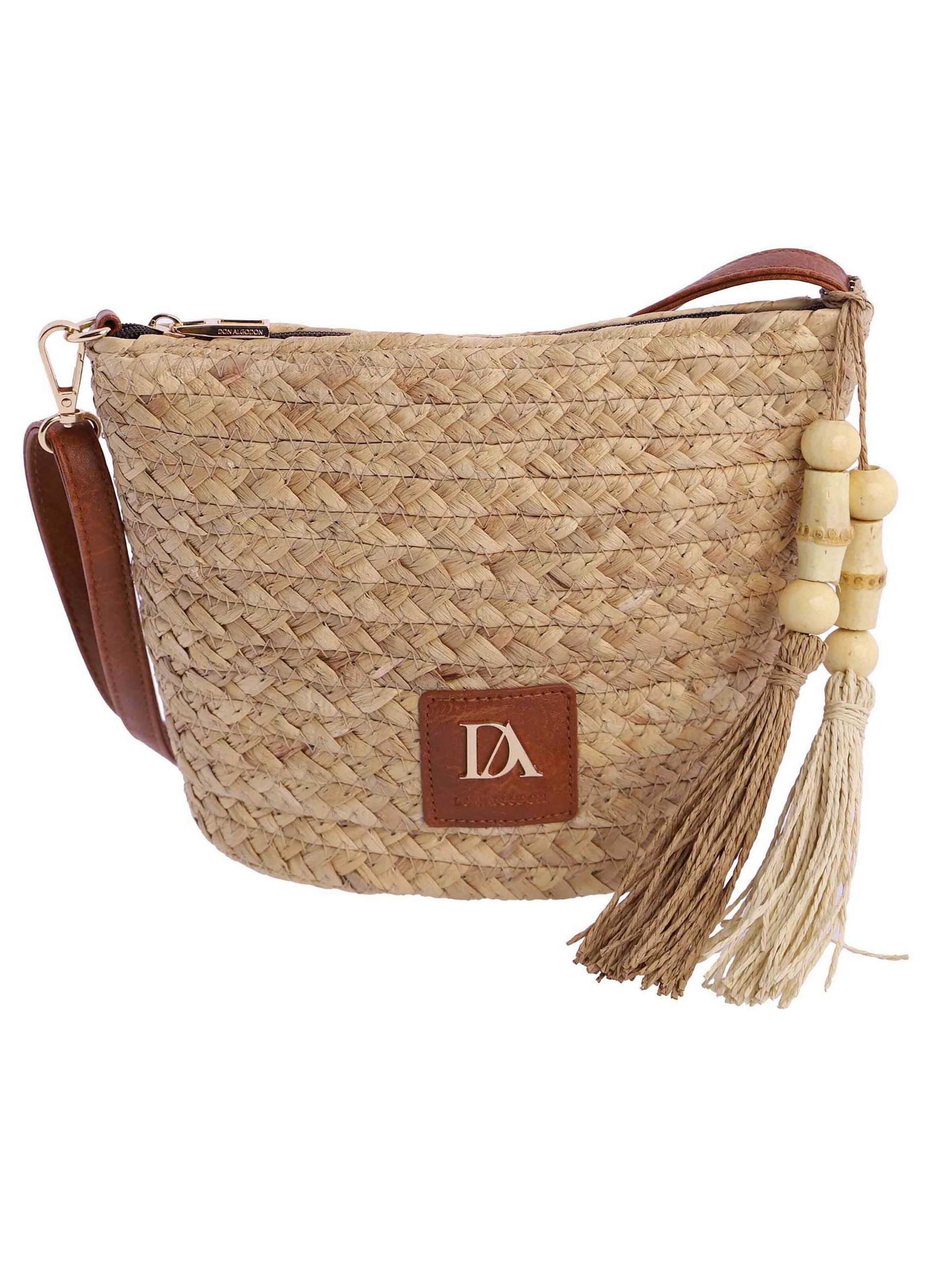 Don Algodon - Bolso de hombro 'Jésica' en blanco: frente