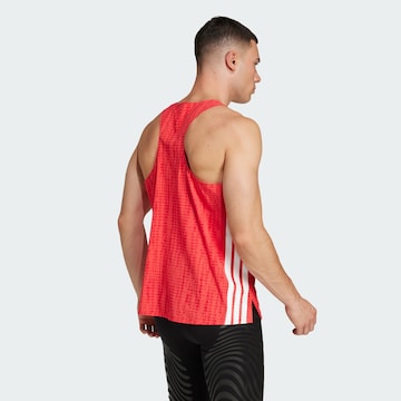 T-Shirt fonctionnel 'Adizero' ADIDAS PERFORMANCE en rouge