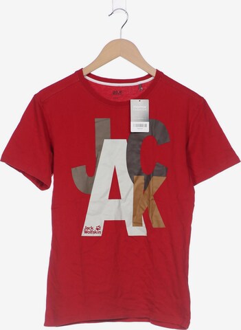 JACK WOLFSKIN T-Shirt S in Rot: predná strana