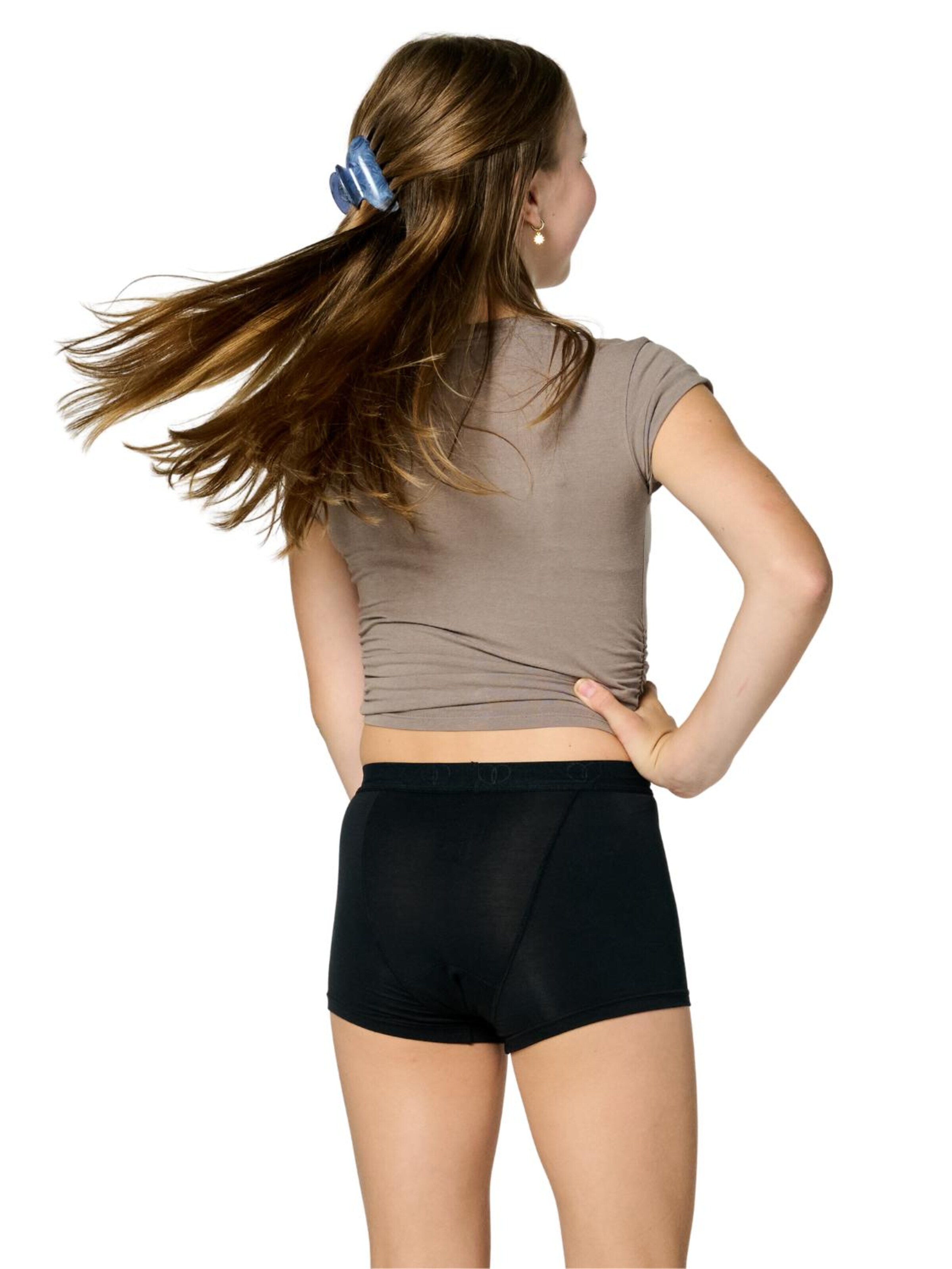 Moodies Undies Onderbroek 'Boyshort Super' in Zwart