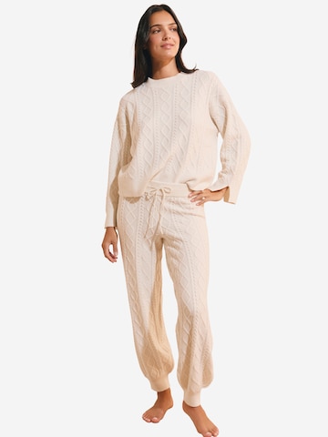ETAM Pyjamahose 'Blanca' in Beige