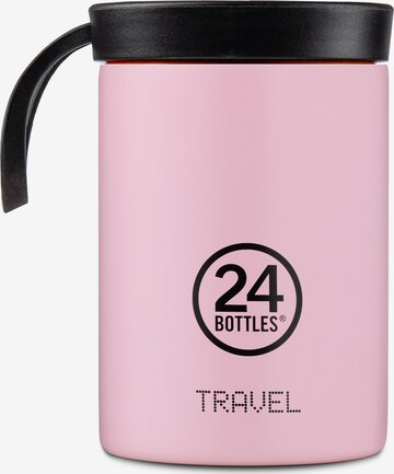 24Bottles Drinking Bottle in Pink: front