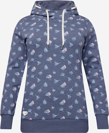 Ragwear Plus Sweatshirt 'GRIPY' in Blue: front