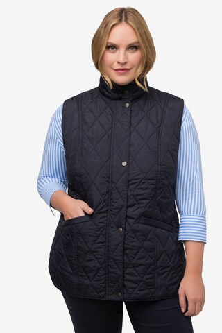 Ulla Popken Bodywarmer in Blauw: voorkant