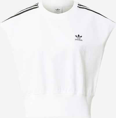 ADIDAS ORIGINALS T-shirt 'Adicolor Classics Waist Cinch' en noir / blanc, Vue avec produit