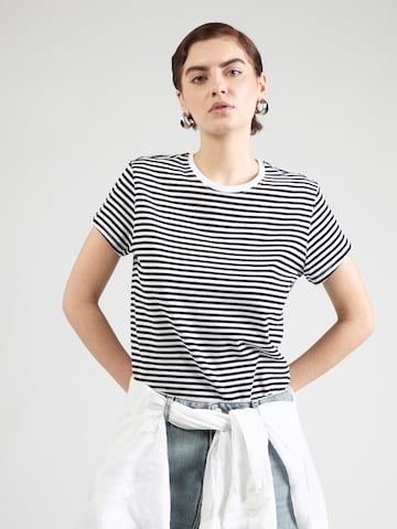 WEEKDAY Тениска в черно: отпред