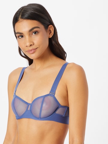 DKNY Intimates Balconette Bra in Blue: front