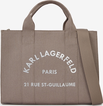 Cabas ' RUE ST-GUILLAUME ' Karl Lagerfeld en gris : devant