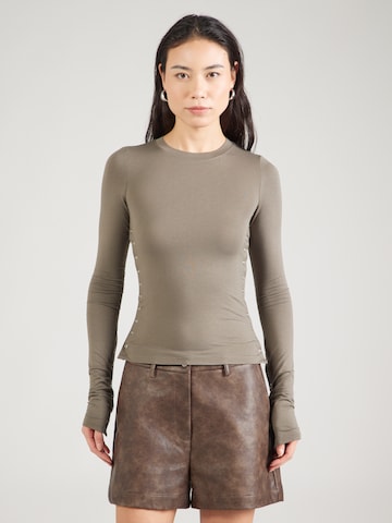 WEEKDAY Póló 'Mina' - szürke: elől