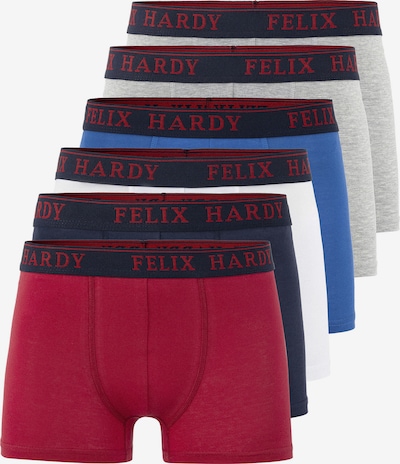 Felix Hardy Boxers en bleu / gris / rouge / noir / blanc, Vue avec produit