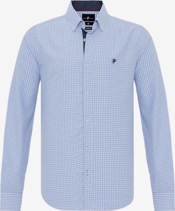 DENIM CULTURE Regular fit Button Up Shirt 'LUIZ' in Blue: front