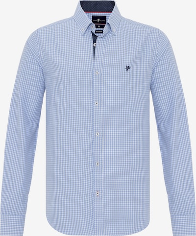 DENIM CULTURE Camisa 'LUIZ' en azul claro / blanco, Vista del producto