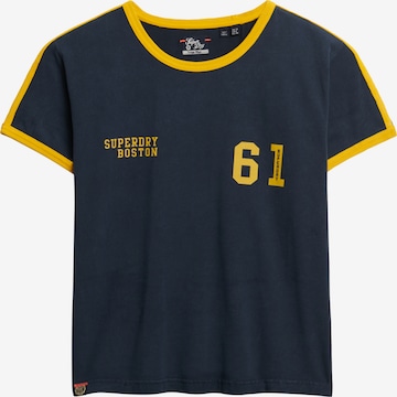 T-shirt 'Essential' Superdry en bleu : devant