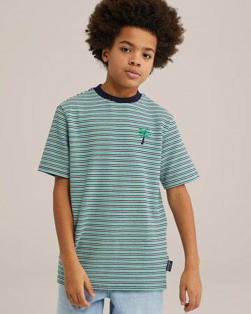 WE Fashion Футболка в Зеленый: спереди