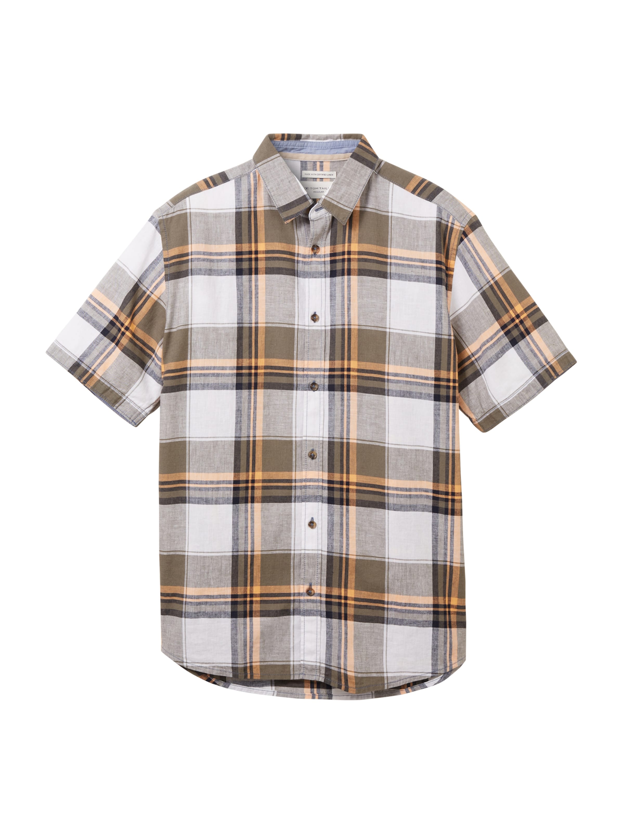 TOM TAILOR Tavaline suurus Triiksärk, värv pruun: eest vaates